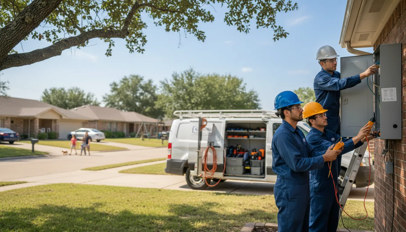 Certified electrician providing emergency electrical services in Amarillo, TX